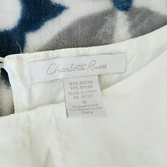 ❤V-day SALE❤Charlotte Russe White Top - Picture 2 of 4