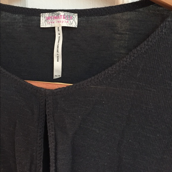 Free people charcoal knit top - Picture 3 of 6