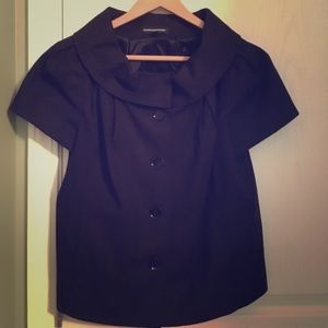 EXPRESS design studio black short sleeve blazer