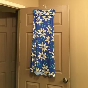LulaRoe floral maxi skirt