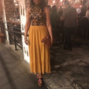 Mustard Yellow Skirt