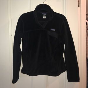 Black fuzzy fleece Patagonia