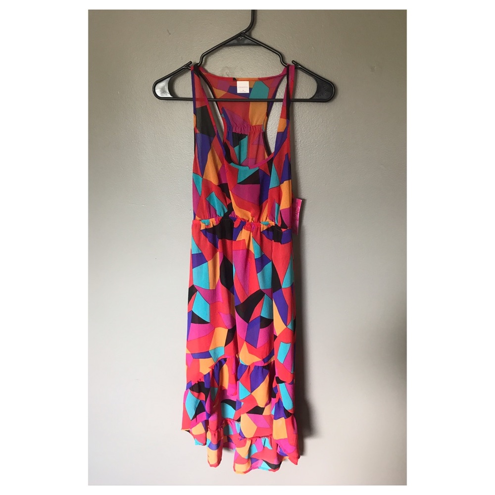 Multi color swim cover up or dress