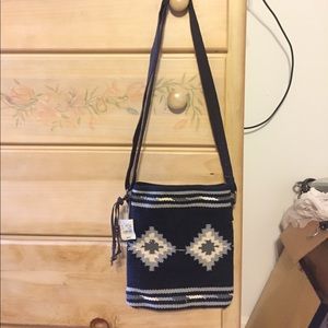 NWT American Eagle tribal print satchel