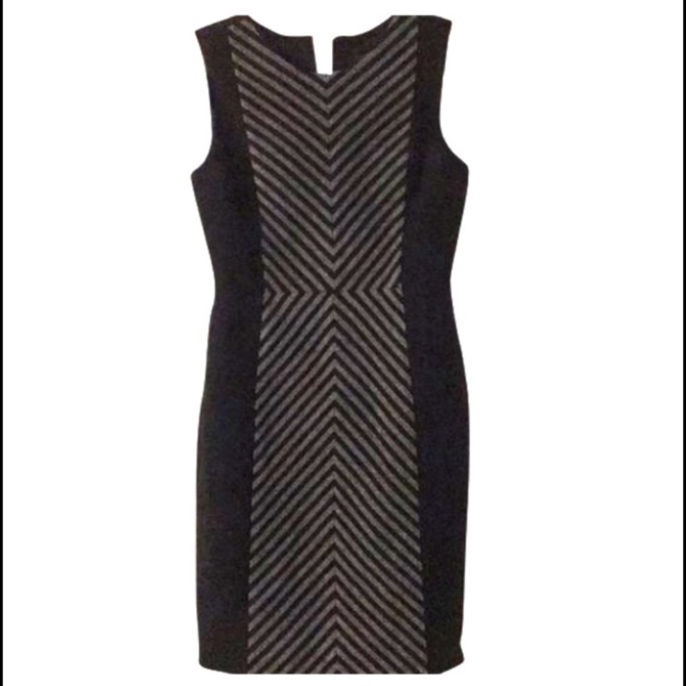LIKE NEW🌟JCrew Wool Chevron Grey/Black Dress - 00