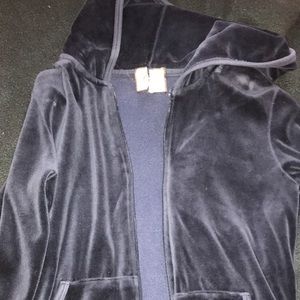 Navy blue juicy zip up