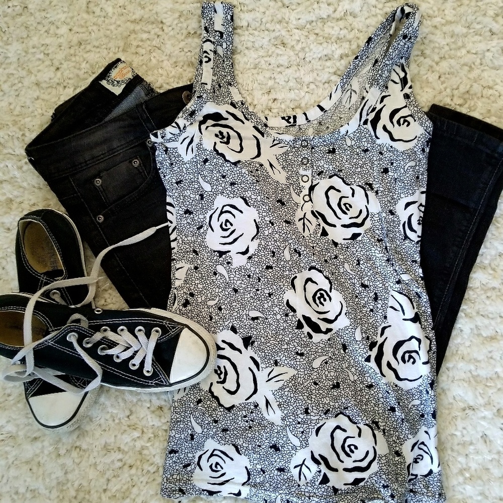 Flower Print Tank
