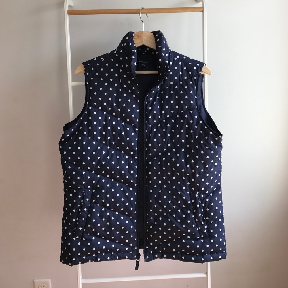 Polka Dot Puffer Vest