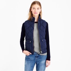 J.Crew excursion vest in pinstripe