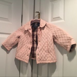 Burberry Quilted Nylon Jacket. Toddler Girl size 2