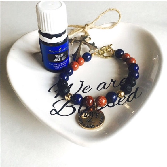 🎉HP🎉Handmade Gemstone Beaded Charm Bracelet - Picture 2 of 3