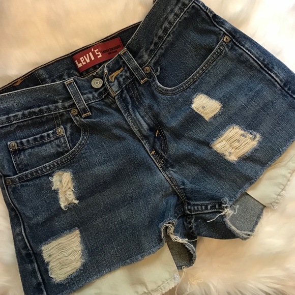 Levi's Pants - Levi's cut off distressed denim  shorts