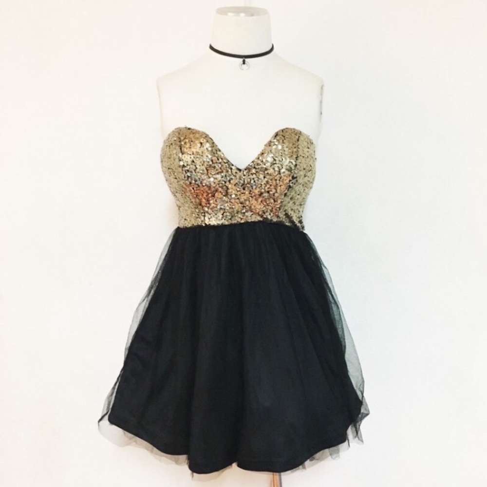 LAST hold Sequin gauze tulle strapless party wedding prom dance formal dress