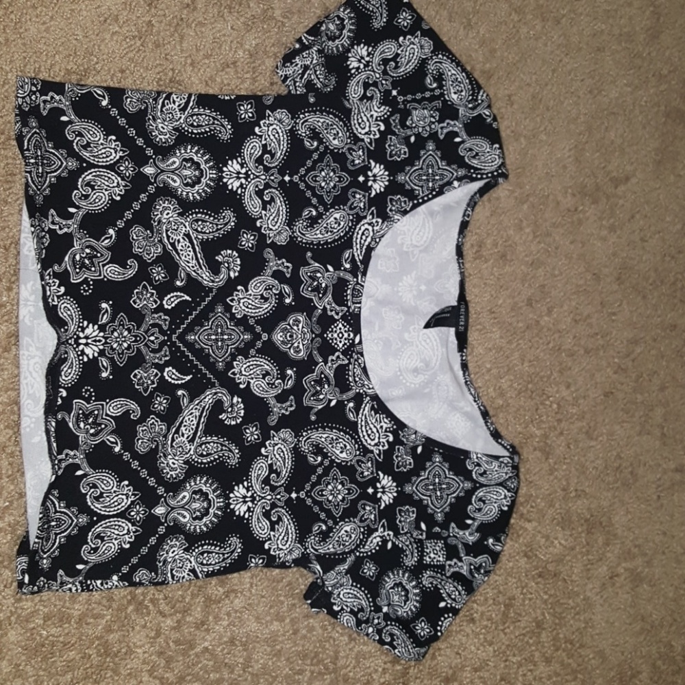 B&W crop top