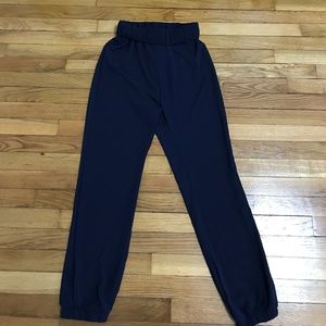 NWT Naked Wardrobe Navy Joggers Sz S