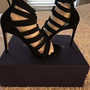 Stuart Weitzman Mummy Black Suede size 9M