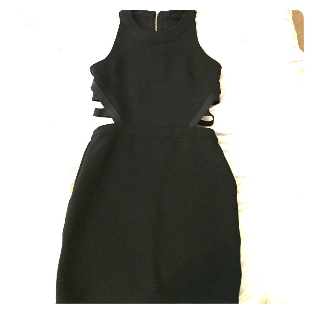 TOPSHOP Black cutout dress