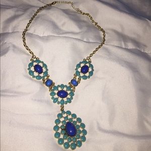 Blue and gold necklace!