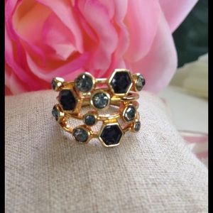Stacked Gem Ring