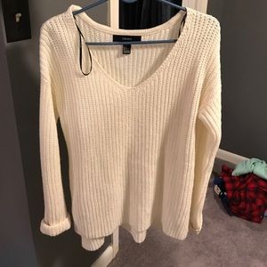 Cream Forever 21 sweater