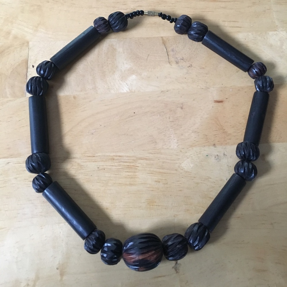 Ebony wood necklace (Tansania)