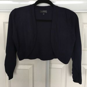 NWOT navy shrug sweater