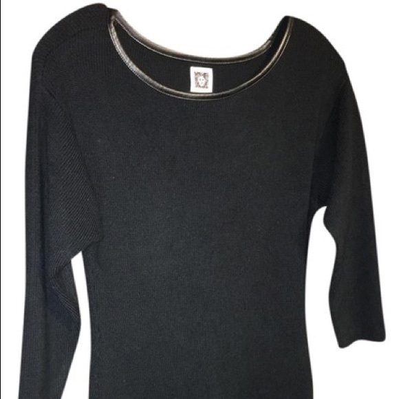 Anne Klein Sweater Fitted Dress - Picture 1 of 3