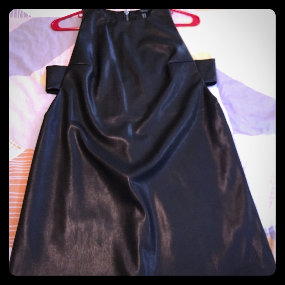 Black pleather dress