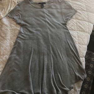 long and flowy gray blouse