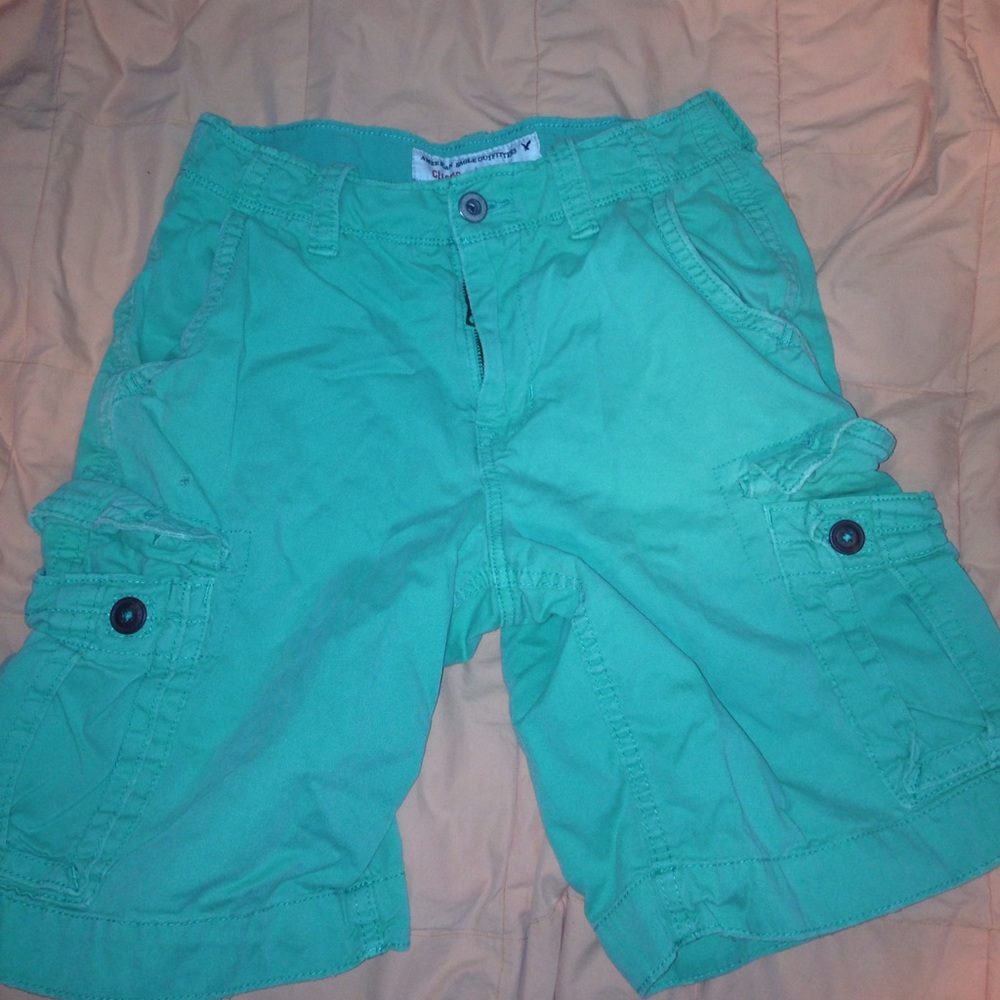 American Eagle Teal Cargo Shorts.