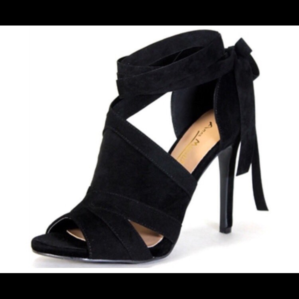 Black tie heels