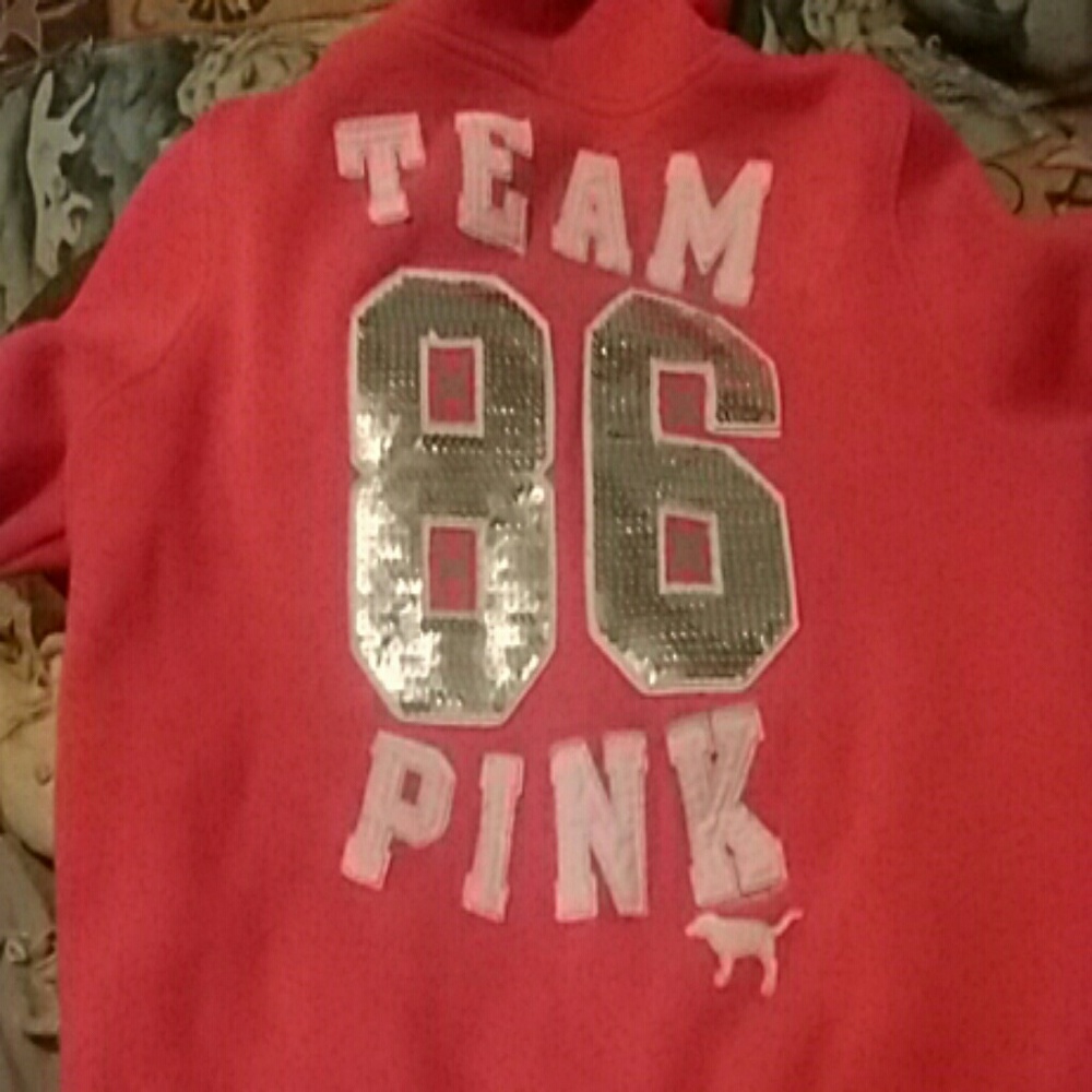 Pink 'my favorite sweats' jacket