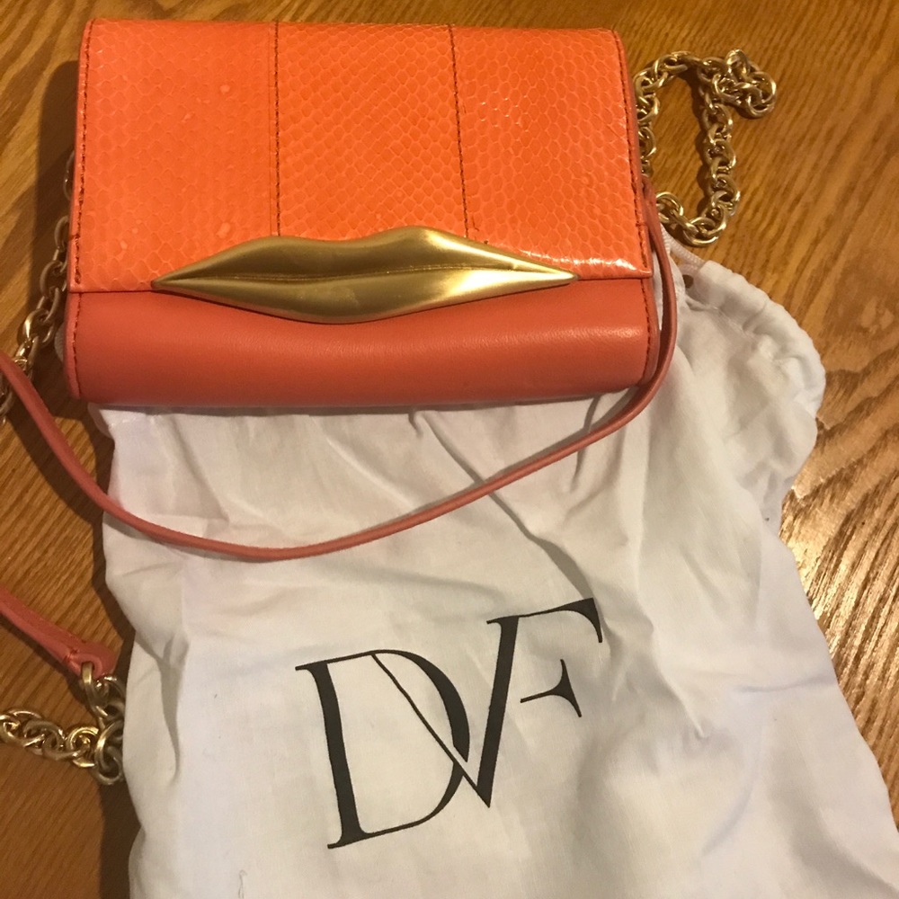 Diane von Furstenberg lips mini crossbody