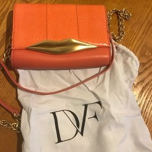 Diane von Furstenberg lips mini crossbody