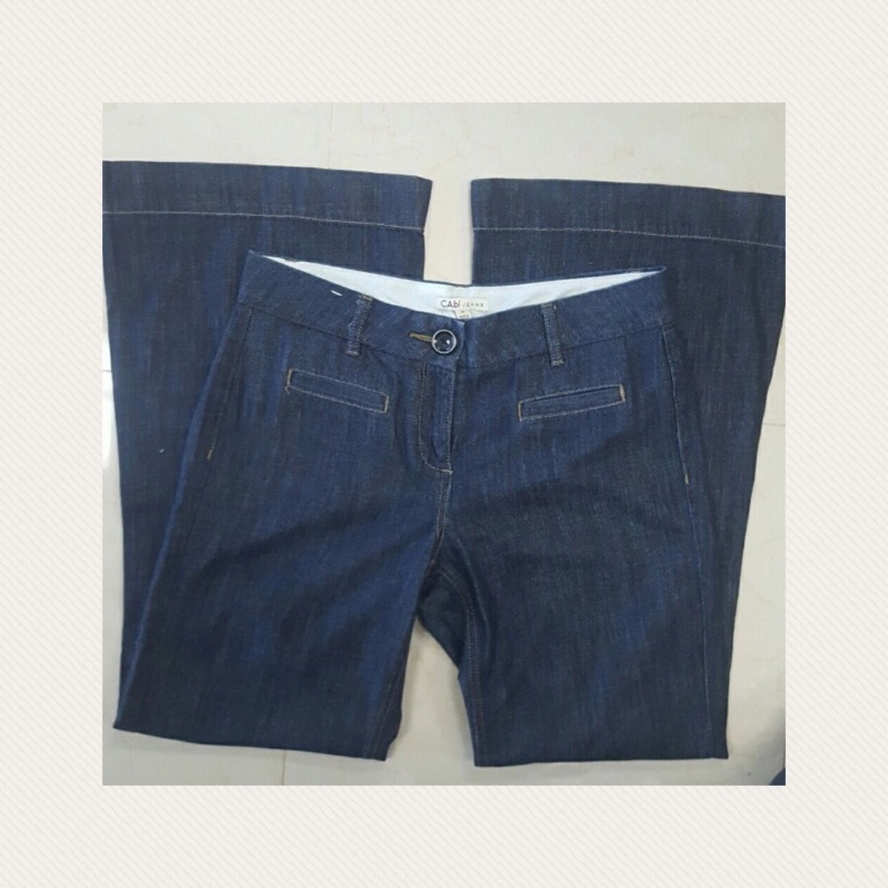 Cabi wide leg sailor jean trouser size 10