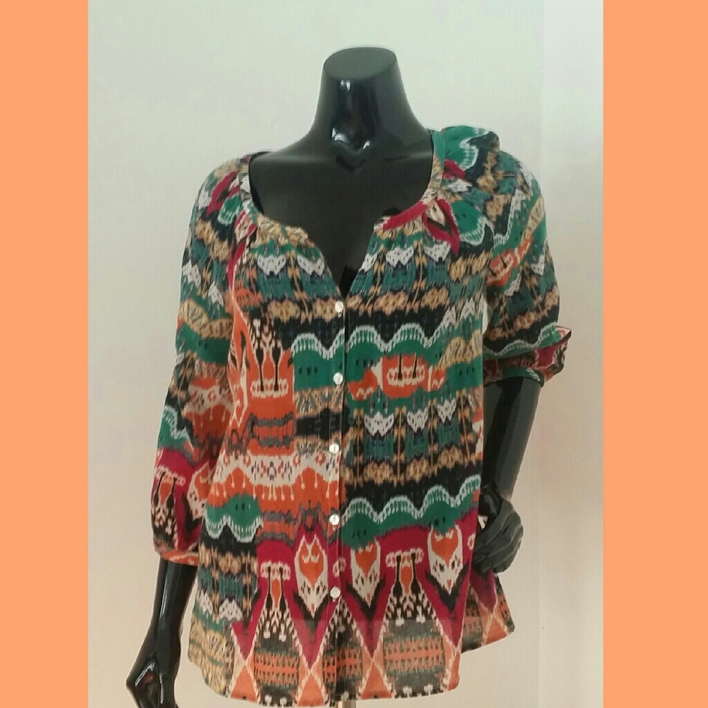Lucky Brand sheer blouse