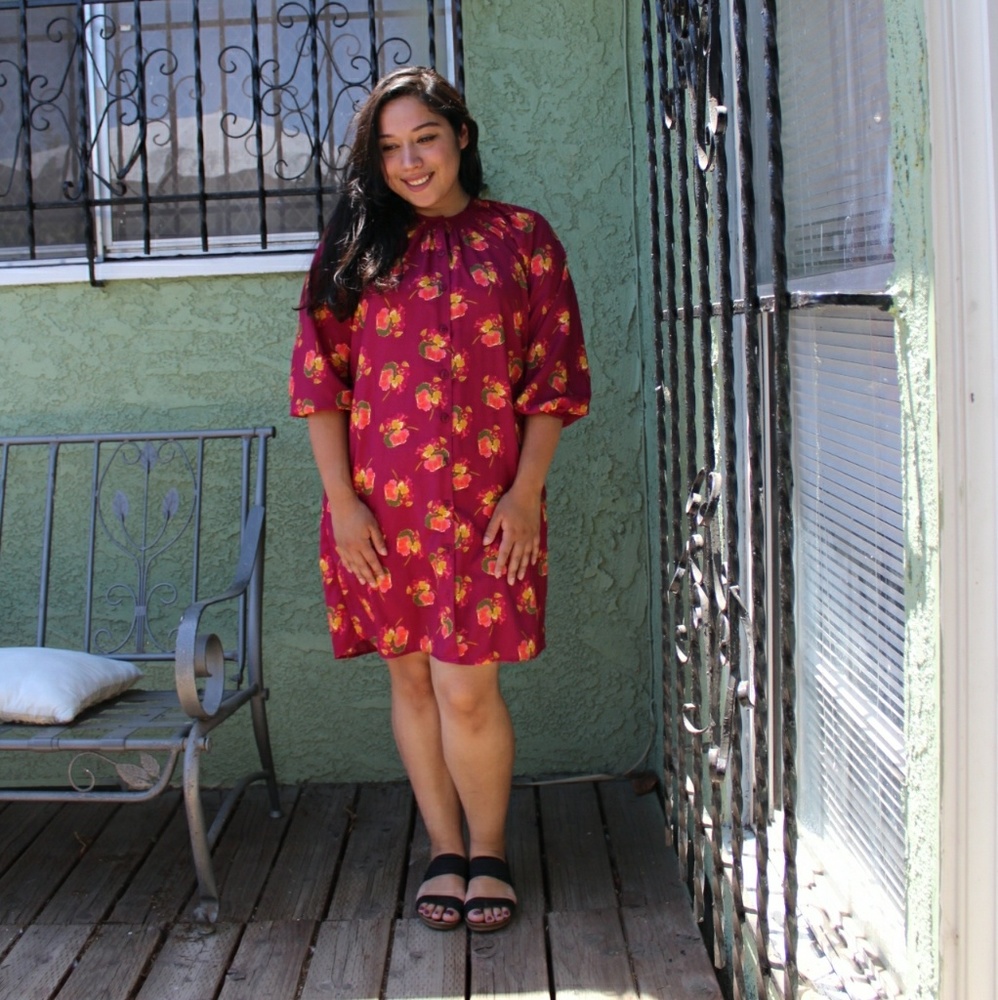 Colorful floral dress