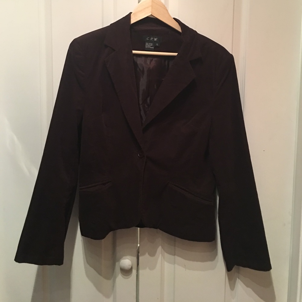 C.P.W. Dark Brown Corduroy Jacket Size L