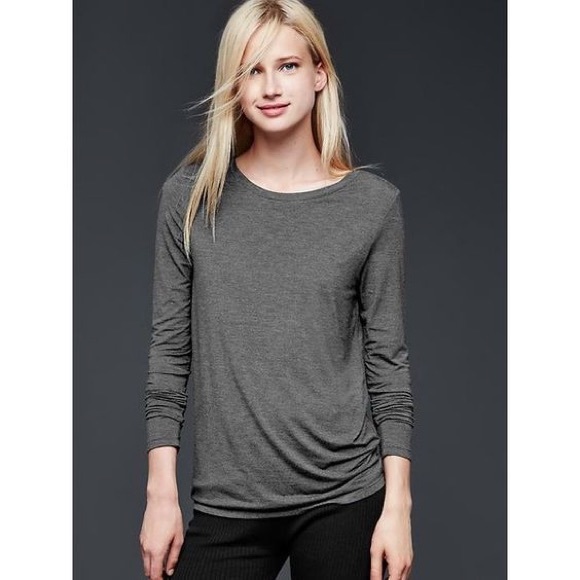 GAP Tops - Gap Body long-sleeve black crew neck tee NWT GAP Tops - Gap Body long-sleeve black crew neck tee NWT