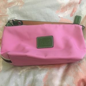 Pink Coach Makeup Bag