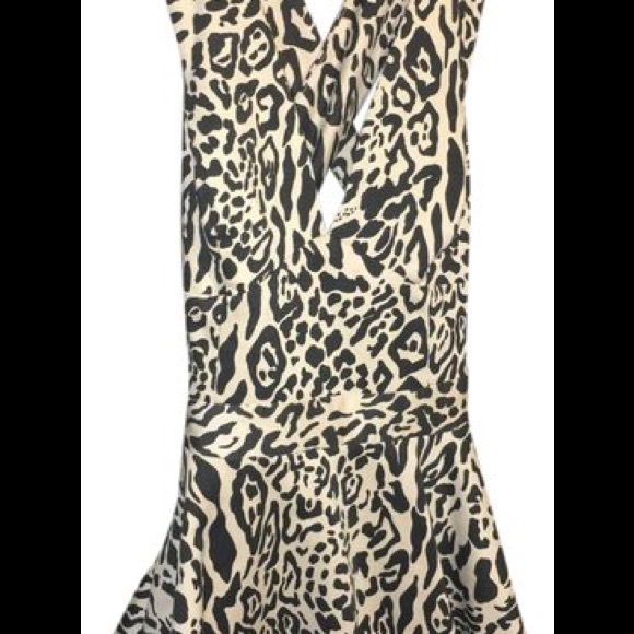 Animal Print Halter Dress - Picture 1 of 3