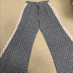 Wide Leg Printed Pants by Ella Moss