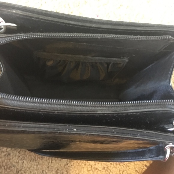 Black cheetah or Leapord patterned miche purse - Picture 5 of 8