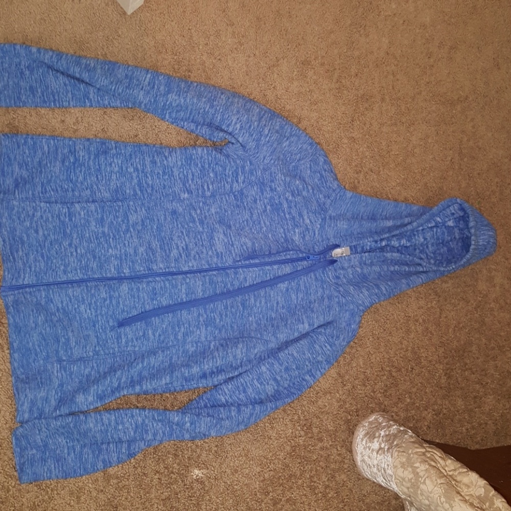 Blue zip up hoodie