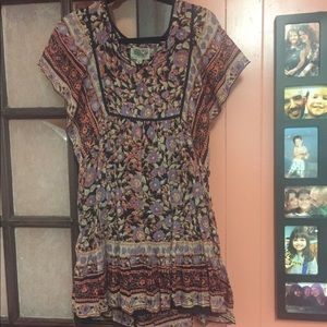 Purple Boho Dress - size M