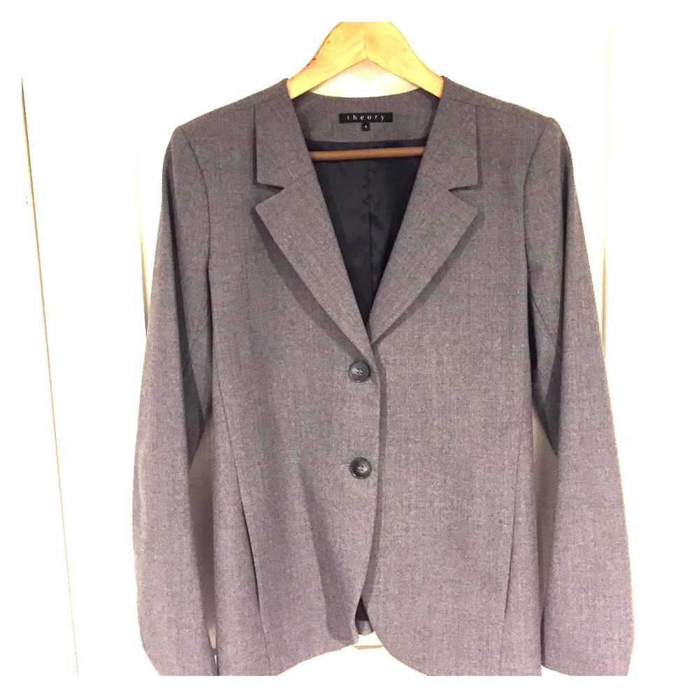 Theory gray blazer