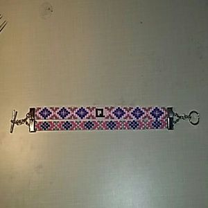 Impractical jokers "Q" beaded stacker bracelet.