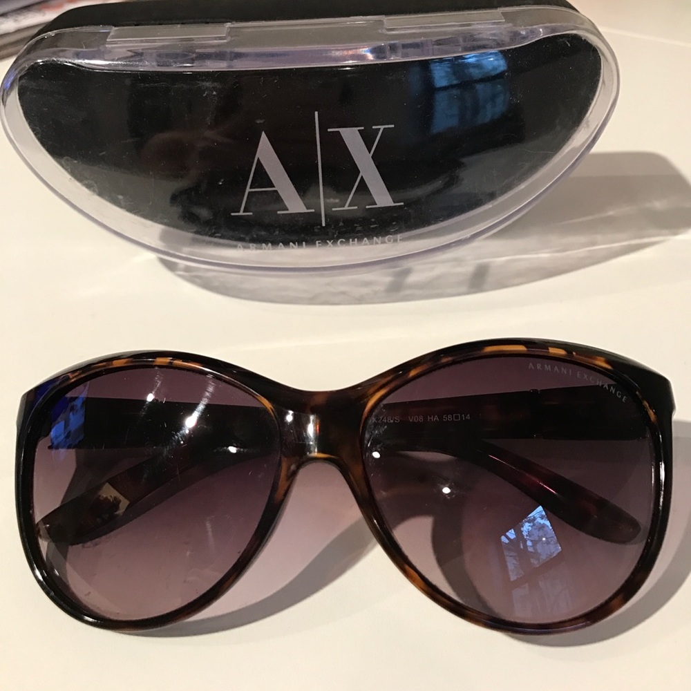 Armani Exchange tortoise shell sunglasses