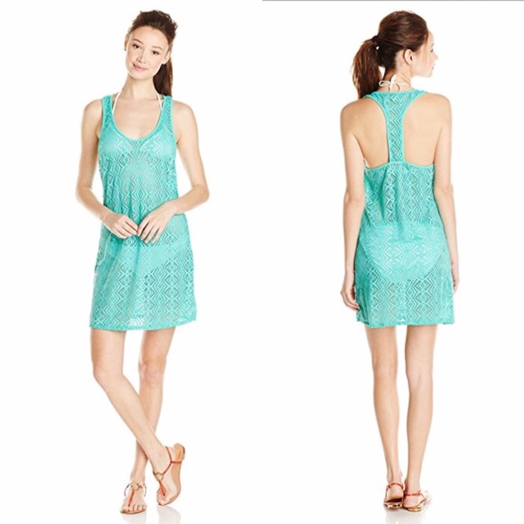 🆕Roxy Junior's Lacy Days Diamond Cover Up Dress - Picture 3 of 6
