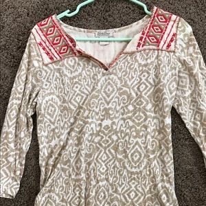 Lucky brand 3/4 length shirt